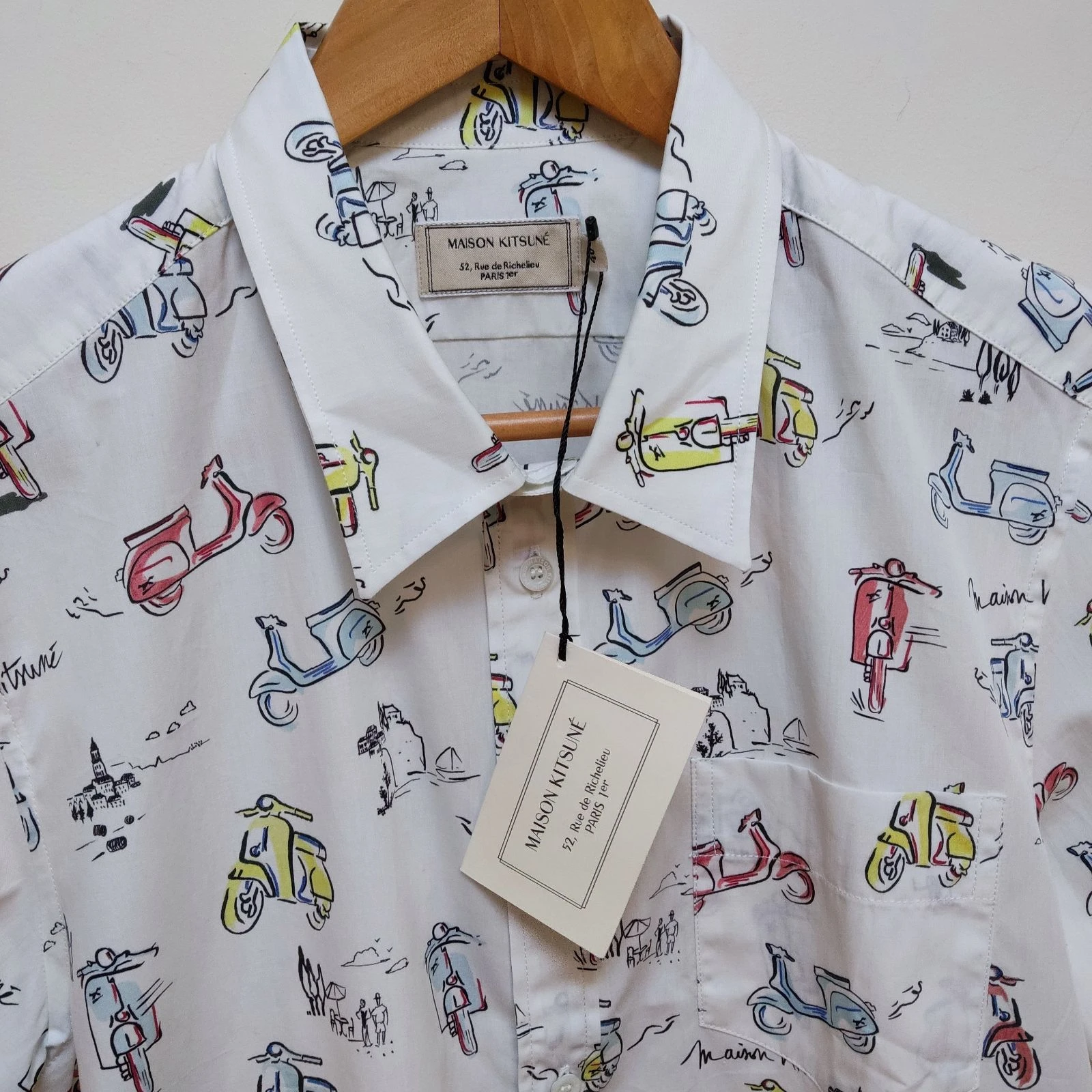 Maison Kitsuné Taille M / 40 Chemise à manches courtes Mup Imprimé multicolore – photo 3